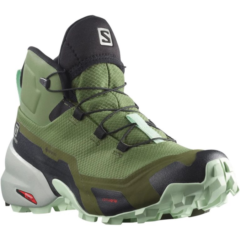 Botas Caminhada Salomon Cross Hike Mid GTX Feminino Verde Oliva | PT C13467